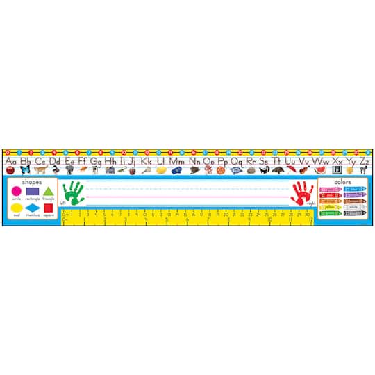 Trend Desk Toppers® 3.75" x 18" Zaner Bloser Reference Name Plates, 3 Packs of 36